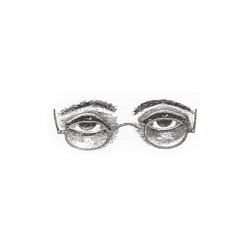 眼鏡の奥の眼